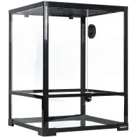 Террариум для пресмыкающихся земноводных и млекопитающих Repti-Zoo 45x45x60 см Черный (RK0110S)