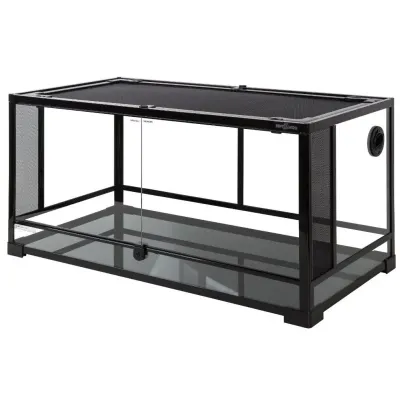 Террариум для пресмыкающихся земноводных и млекопитающих Repti-Zoo 90x45x45 см Черный (RZ-RK0119)