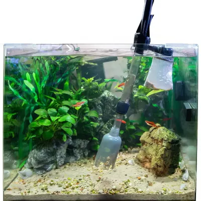 Сифон для грунта Hobby Perfektus Pro аккумуляторный 8x6x45 см Черный (HB10605)