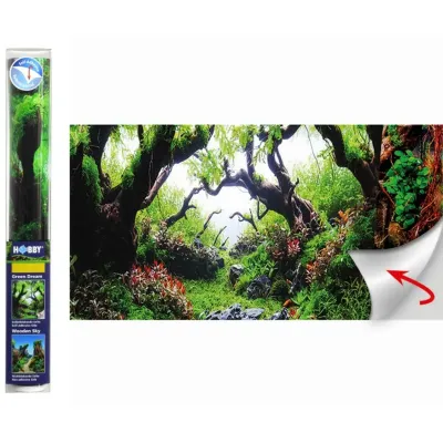 Фон для акваріума Hobby Green Dream/Wooden Sky самоклеючий 60x30 см Різнокольоровий (HB31230) Фон для акваріума Hobby Green Dream/Wooden Sky самоклеючий 60x30 см Різнокольоровий (HB31230)