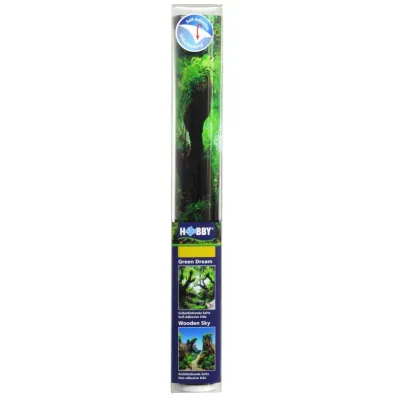 Фон для аквариума Hobby Green Dream/Wooden Sky самоклеющийся 60x30 см Разноцветный (HB31230)
