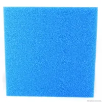 Фільтруюча губка Hobby Filter sponge blue грубої очистки 50х50х3 см ppi 10 Блакитний (HB20475)