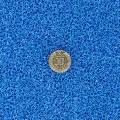 Фільтруюча губка Hobby Filter sponge blue грубої очистки 50х50х5 см Блакитний (HB20480)