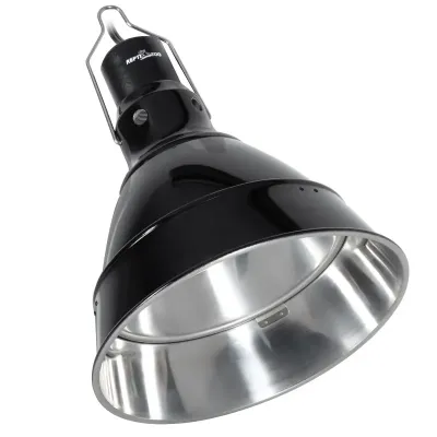 Светильник для террариума Repti-Zoo 2in1 Big Multi Dome глубокий рефлекторный 200W 21 см Черный (RZ-RL19)