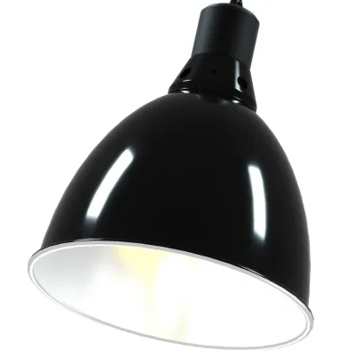 Светильник для террариума Repti-Zoo 2in1 Deep Dome глубокий рефлекторный 200W 21 см Черный (RL14B)