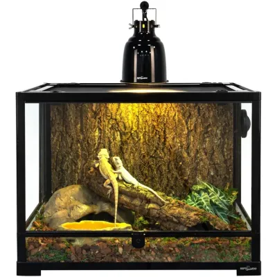 Светильник для террариума Repti-Zoo Multi Deep Dome глубокий рефлекторный 100W 14 см Черно-белый (RZ-RL15D)