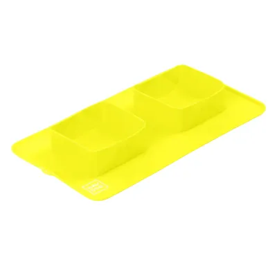 Миска складная для котов и собак Collar WAUDOG Silicone 385х230х50 мм Желтый (Collar50808) (15704)