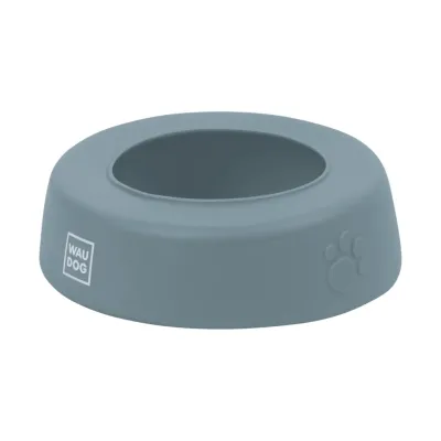 Миска-непроливайка для котов и собак Collar WAUDOG Silicone 1 л Серый (Collar507911) (15711)
