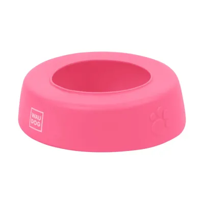 Миска-непроливайка для котов и собак Collar WAUDOG Silicone 750 мл Розовый (Collar50787) (15714)