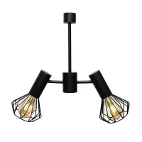 Люстра MSK Electric Diadem на два плафони Е27 NL 22152-2 BK Чорний (619803)