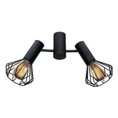 Люстра стельова MSK Electric Diadem під дві лампи Е27 NL 22154-2 BK Чорний (619802) Люстра стельова MSK Electric Diadem під дві лампи Е27 NL 22154-2 BK Чорний (619802)