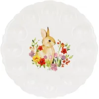 Тарелка-подставка на 12 яиц Bona Bunny in Flowers 31 см Белый DP261438