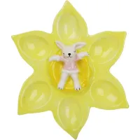Тарелка-подставка на 6 яиц Bona Bunny in Flower 22 см Желтый DP261441