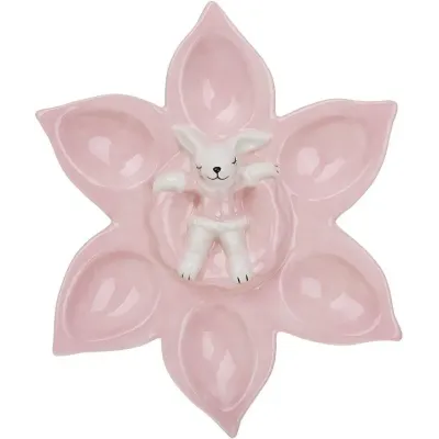 Тарілка-підставка Bona Bunny in Flower 22 см Рожевий DP261442