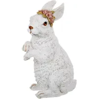 Інтер'єрна фігурка Bona Bunny with pink flowers 31 см Різнокольоровий (261490) Інтер'єрна фігурка Bona Bunny with pink flowers 31 см Різнокольоровий (261490)