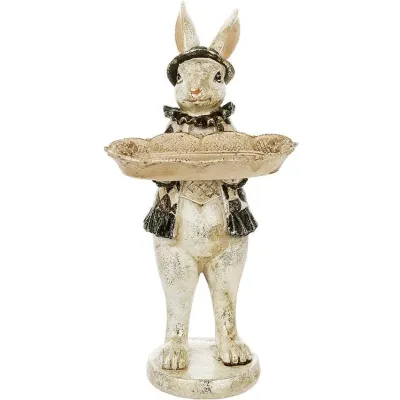 Интерьерная фигурка Bona Rabbit in a hat 30 см Разноцветный (261514)