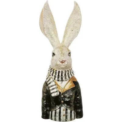 Интерьерная фигурка Bona Rabbit bust 41 см Разноцветный (261518)