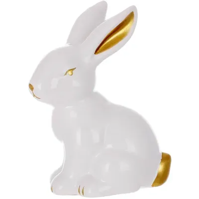 Декоративные фигурки Bona Rabbit with golden ears 10 см 6 шт Разноцветный (261529)