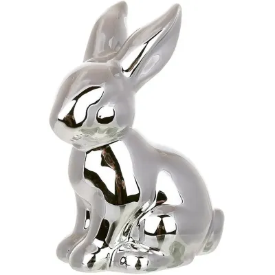 Декоративні фігурки Bona Silver Rabbit 11 см 6 шт Різнокольоровий (261533)