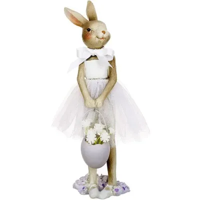 Декоративная фигурка Bona Lady Rabbit 25 см Разноцветный (261554)