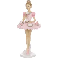 Декоративна фігурка Bona Ballerina with Cakes 23 см Різнокольоровий (261570)
