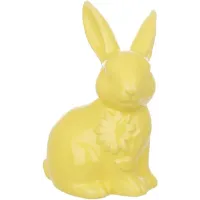 Интерьерная мини фигурка Bona Hare with a flower 10.5 см Желтый (261616)