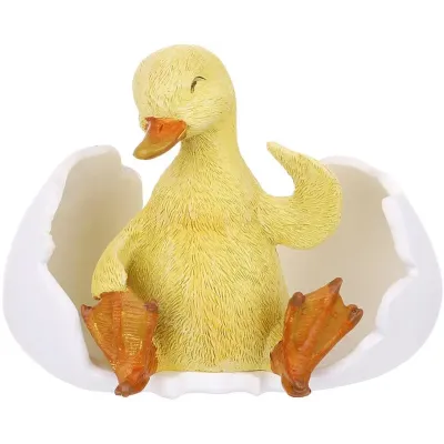 Інтер'єрна міні фігурка Bona Duck in an egg 14 см Різнокольоровий (261626)