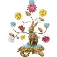 Интерьерный подсвечник Bona Hare with flowers 30x37 см Разноцветный (DP261628) Интерьерный подсвечник Bona Hare with flowers 30x37 см Разноцветный (DP261628)
