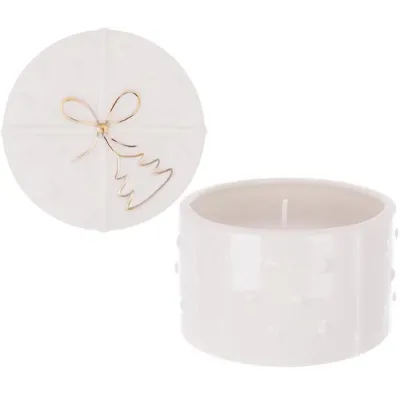 Интерьерный подсвечник Bona Christmas tree Golden Bow diameter 9.5 см Белый (DP261638) Интерьерный подсвечник Bona Christmas tree Golden Bow diameter 9.5 см Белый (DP261638)