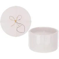 Интерьерный подсвечник Bona Golden Bow diameter 9.5 см Белый (DP261639)
