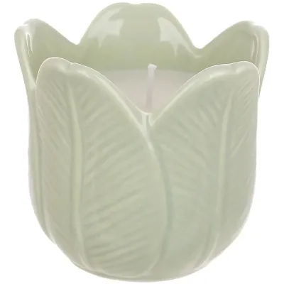 Інтер'єрний свічник Bona Green Tulip diameter 9 см Світло-зелений (DP261645)