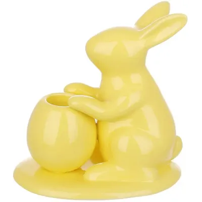 Інтер'єрний свічник Bona Yellow Rabbit 12 см (DP261651)