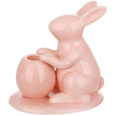 Інтер'єрний свічник Bona Pink Rabbit 12 см (DP261653)