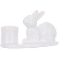 Інтер'єрний свічник Bona White Rabbit 10x6.5x6.5 см (DP261654) Інтер'єрний свічник Bona White Rabbit 10x6.5x6.5 см (DP261654)