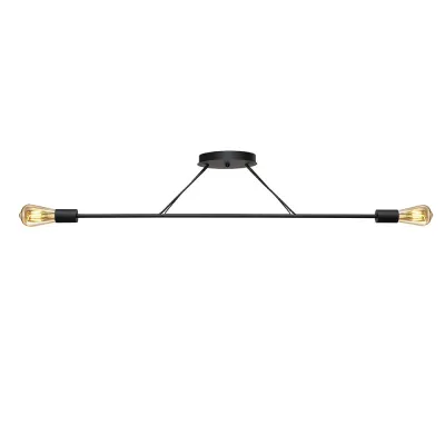 Люстра підвісна MSK Electric Asket на дві лампи Е27 NL 10320-2 BK Чорний (619546)