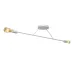 Люстра підвісна MSK Electric Asket на дві лампи Е27 NL 10320-2 WH Білий (619549)