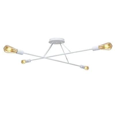 Люстра підвісна MSK Electric Asket під чотири лампи Е27 NL 10320-4 WH Білий (619550)