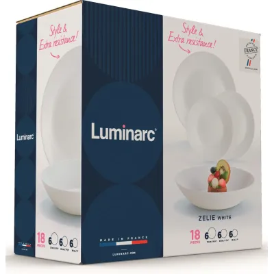 Сервіз столовий Luminarc Zelie 18 предметів V3790