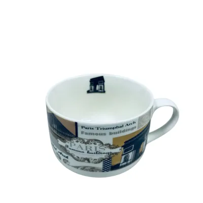 Чашка фарфоровая S&T 3187 Paris 700 мл 12.8x9 см