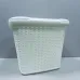 Кошик пластиковий з кришкою Ucsan Plastik М-071 30,5x32x25 см 15 л Білий