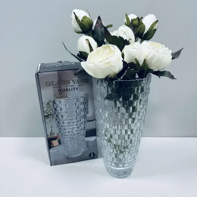 Ваза Uniglass 6257 30 см Прозрачный