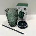 Склянка з кришкою LOVWISH MLJZ/L1 8550 Кристал 400 мл Темно-зелений Склянка з кришкою LOVWISH MLJZ/L1 8550 Кристал 400 мл Темно-зелений