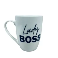 Чашка керамическая Kvarta Lady Boss 1798 подарочная коробка 360 мл Белый (23391)