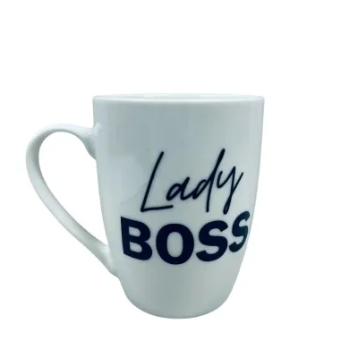 Чашка керамическая Kvarta Lady Boss 1798 подарочная коробка 360 мл Белый (23391)