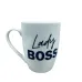 Чашка керамическая Kvarta Lady Boss 1798 подарочная коробка 360 мл Белый (23391)
