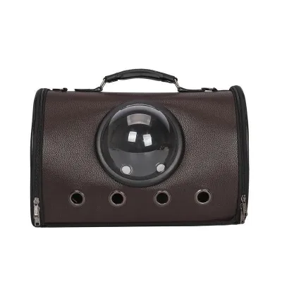 Сумка для перенесення домашніх тварин CosmoPet CP-18 з ілюмінатором 41x29x25 см Коричневий (3_06102)