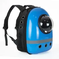 Рюкзак для перенесення домашніх тварин CosmoPet CP-87 з ілюмінатором 38х28х20 см Синій (3_06104)