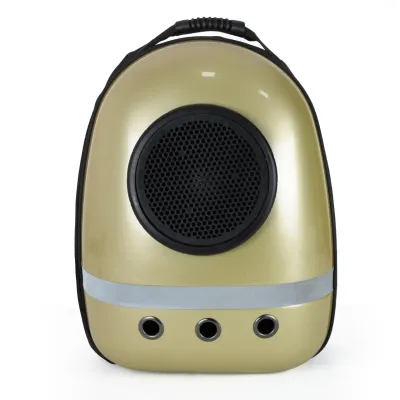 Рюкзак для перенесення домашніх тварин CosmoPet CP-87 з ілюмінатором 38х28х20 см Золотистий (3_06111)