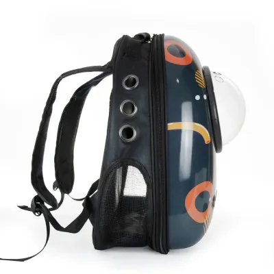 Рюкзак для перенесення домашніх тварин CosmoPet CP-87 з ілюмінатором 38х28х20 см Різнокольоровий (3_06112)