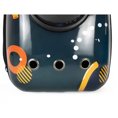 Рюкзак для перенесення домашніх тварин CosmoPet CP-87 з ілюмінатором 38х28х20 см Різнокольоровий (3_06112)